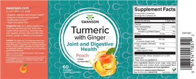 Turmeric with Ginger Peach label