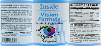 Vision Formula label