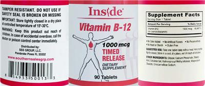 Vitamin B-12 1000 mcg Timed Release label