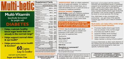 Multi-betic Multi-Vitamin label