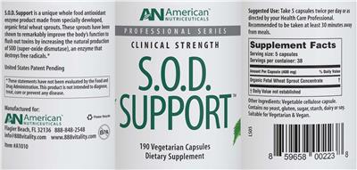 S.O.D. Support label