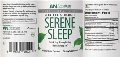 Serene Sleep label