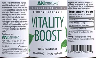 Vitality Boost label