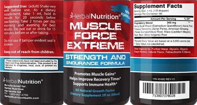 Muscle Force Extreme label