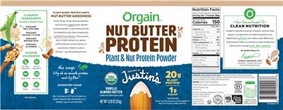 Nut Butter Protein Vanilla Almond Butter label