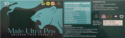 Male Ultra Pro label