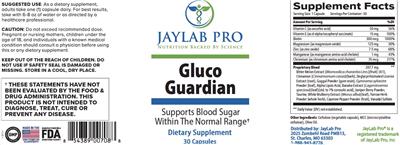 Gluco Guardian label