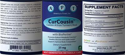 CurCousin 25 mg label