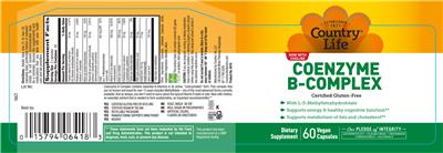 Coenzyme B-Complex label
