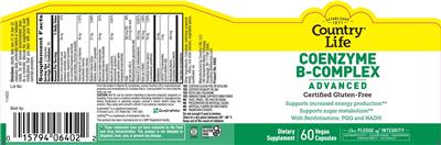 Coenzyme B-Complex Advanced label