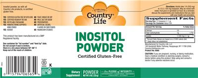 Inositol Powder label