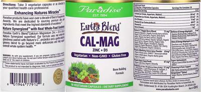 Cal-Mag Zinc + D3 label