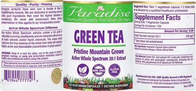 Green Tea label