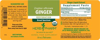 Ginger label