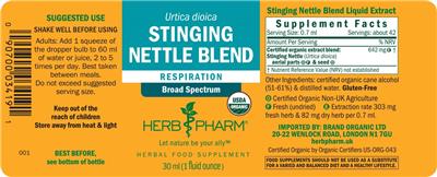 Stinging Nettle Blend label