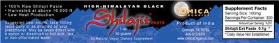 High-Himalayan Black Shilajit Paste label