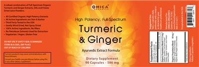 Turmeric & Ginger label