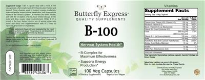 B-100 label
