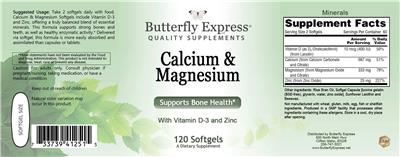 Calcium & Magnesium label