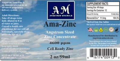 Ama-Zinc label