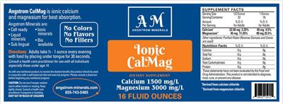 Ionic CalMag label