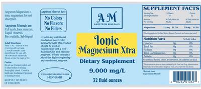 Ionic Magnesium Xtra label