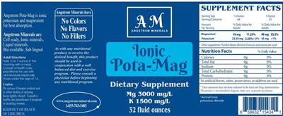 Ionic Pota-Mag label