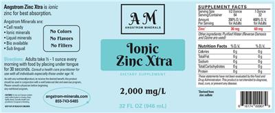 Ionic Zinc Xtra label