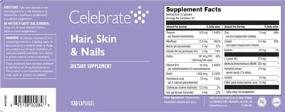 Hair, Skin & Nails label