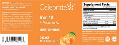 Iron 18 + Vitamin C Orange label