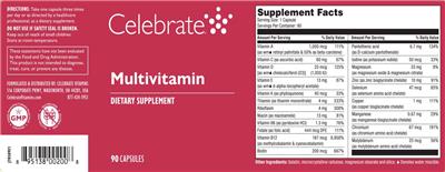 Multivitamin label