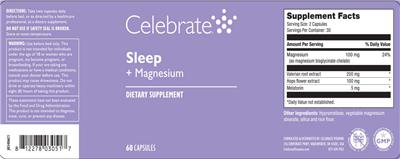 Sleep + Magnesium label