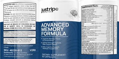 Advanced Memory Formula label