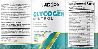 Glycogen Control label