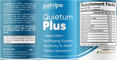 Quietum Plus label