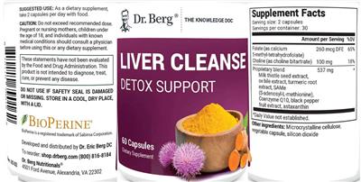 Liver Cleanse label