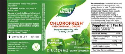Chlorofresh Mint Flavored label