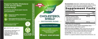 Cholesterol Shield label