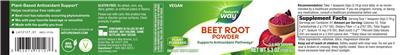 Beet Root Powder 3 g label