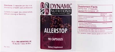 Allerstop label