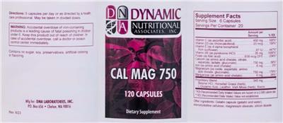 Cal Mag 750 label
