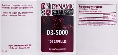 D3-5000 label