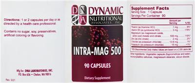 Intra-Mag 500 label