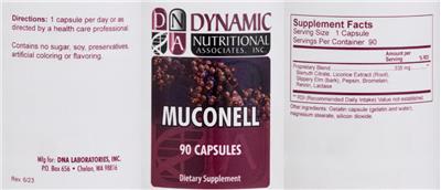 Muconell label