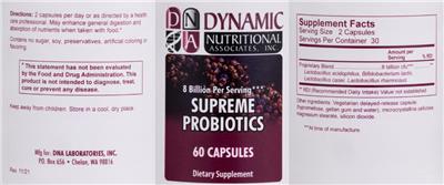 Supreme Probiotics label