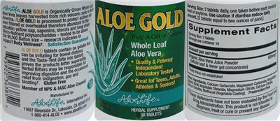 Aloe Gold label