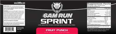 Sprint Fruit Punch label