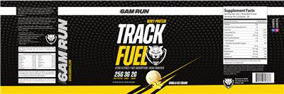 Track Fuel Vanilla Ice Cream label