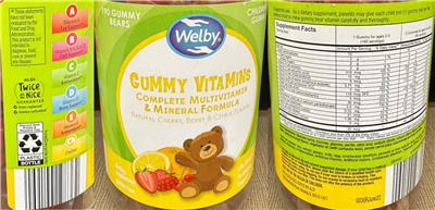 Gummy Vitamins label