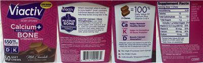 Calcium + Bone Milk Chocolate label